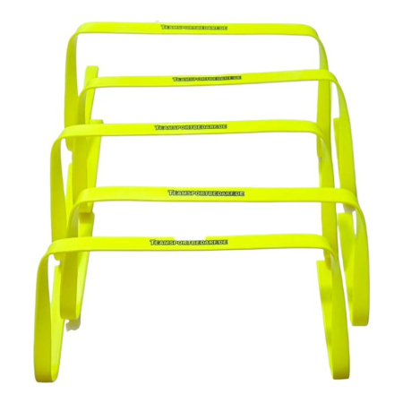 Volei - Set 5 obstacole antrenament Team flexibile, inaltime 23 cm