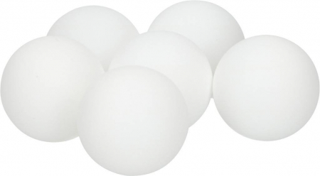 ENERO Table Tennis Balls – White, 6-Pack, Solid Plastic, 40 mm [1]