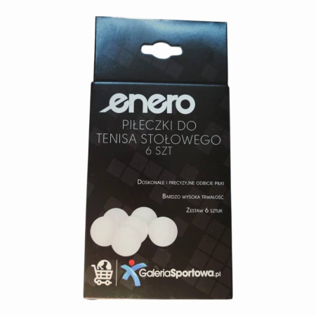 Set 60 mingi tenis de masa Enero, 40 mm, plastic alb, fara logo [4]