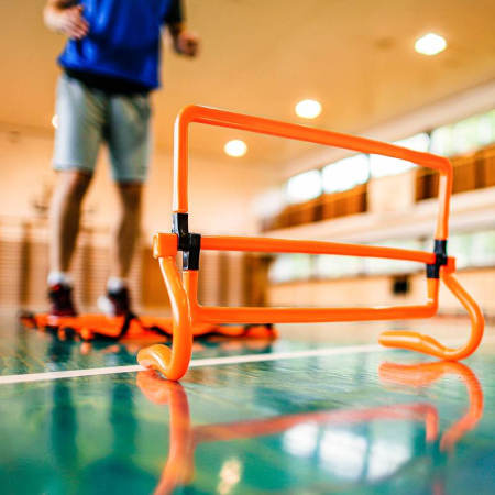 Set antrenament agilitate Master Sport TIP2: scarite hexagonala, 50 copete, 6 obstacole reglabile [7]