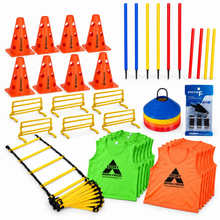 Football Training Accessories – Cones, Ladders, Hurdles, Rebound Nets, Medicine Balls - Anastasia Sport Junior Football Training Set – Starter Kit
