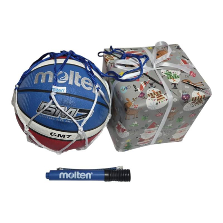 Set cadou baschet Molten GMX-C marime 5 / 6 / 7 + pompă DHP21 + plasă pentru minge – ideal pentru antrenamente [5]