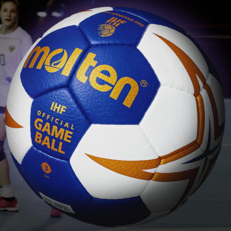 Gift Set Handball Molten X5000, Size 2 / 3 – IHF PRO Ball, Resin, Pump and Net + Gift Wrapping + Narcisa Lecusanu Book [4]