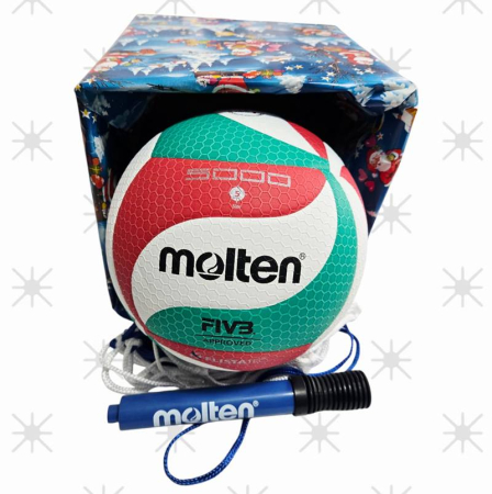 Volleyball Gift Set Molten V5M5000 FLISTATEC with DHP21 Pump, BND Net and Gift Wrapping [2]