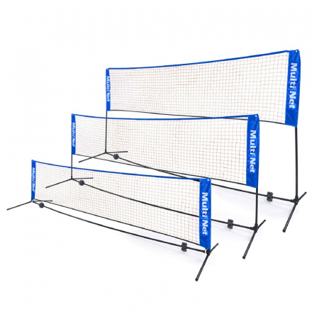 Fileuri volei - Set multisport mobil Master stalpi + fileu pentru volei, badminton, tenis