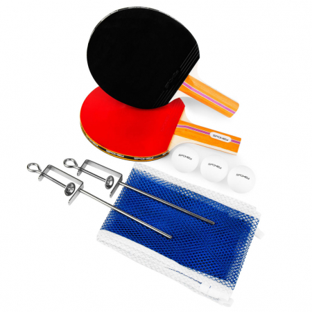 Table tennis set Spokey ALPHA SET: 2 paddles + 3 balls + net [9]