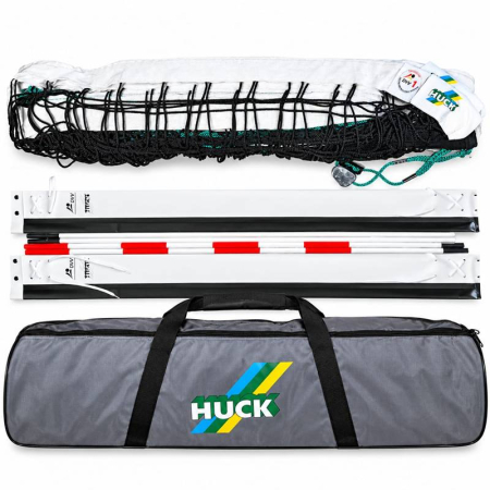 Fileuri volei - Set volei HUCK cu fileu DVV1 Standard 9,5 × 1 m, fir 3, cablu Kevlar, antene si geanta transport