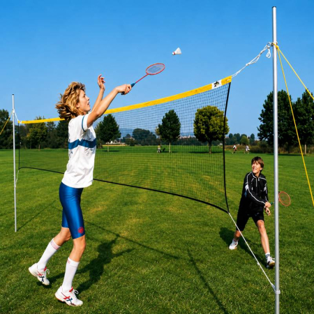 Net Set, 9 x 18 m for Volleyball + Soccer-Tennis [3]