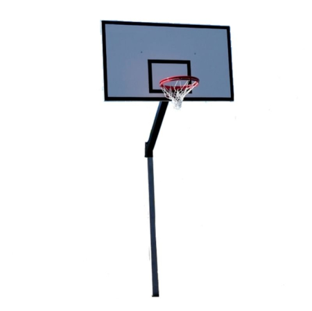 Sistem baschet mono stalp MODEL101, panou fibra 180x105 cm, inel si plasa [17]