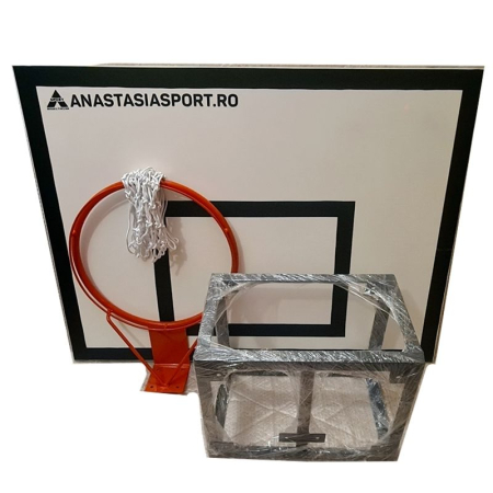 Sistem baschet perete Anastasia Sport – panou fibra sticla 120x90 cm, consola, inel si plasa [11]