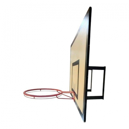 Wall-Mounted Basketball System – TEGO 120x90 cm Backboard, Bracket, Fixed Hoop, and Net [5]