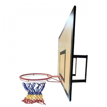 Wall-Mounted Basketball System – TEGO 120x90 cm Backboard, Bracket, Fixed Hoop, and Net [1]
