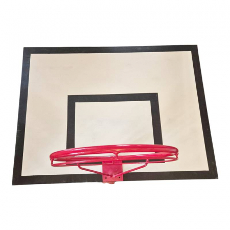 Wall-Mounted Basketball System – TEGO 120x90 cm Backboard, Bracket, Fixed Hoop, and Net [7]