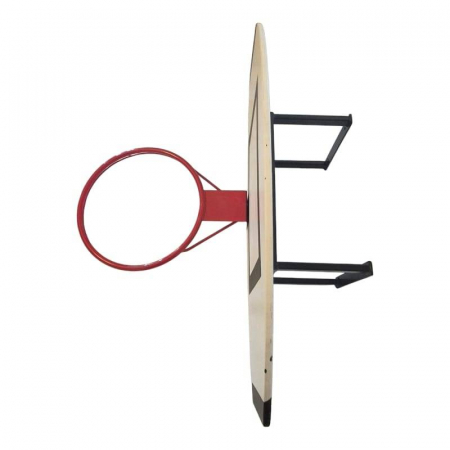 Anastasia Sport STREETBALL Wall-Mounted Basketball System – TEGO 120x70 cm Backboard, Bracket, Hoop & Net [2]