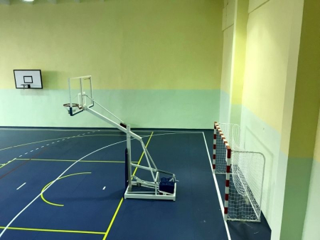 Sistem de baschet mobil BL5 PRO cu panou din plexi si inel rabatabil [11]