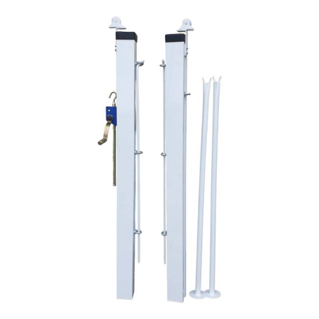 Stalpi de tenis camp din aluminiu cu profil 80x80 mm (set) [2]