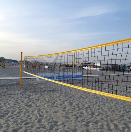 Stalpi de volei plaja Anastasia Sport, aluminiu cu inaltime reglabila a fileului, profil 80x80 mm [8]