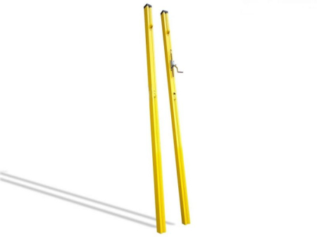 Stalpi de volei plaja Anastasia Sport, aluminiu cu inaltime reglabila a fileului, profil 80x80 mm