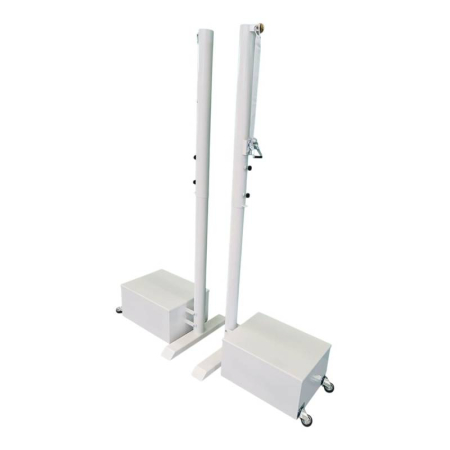 Volleyball post / stand - Mobile Volleyball Posts Anastasia Sport, Adjustable 140–245 cm, with Counterweights and Wheels, Indoor / Outdoor