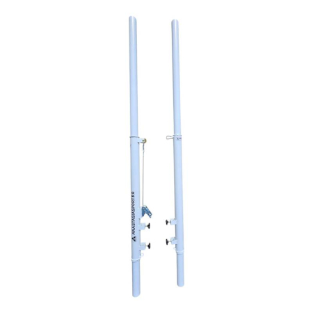 Multi-Functional Volleyball and Tennis Posts Anastasia Sport, Steel Ø76 mm, Socket Mounted, Set of 2 [2]