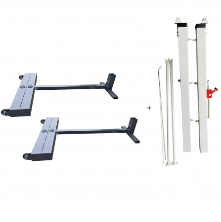 Anastasia Sport Mobile Tennis Posts with Counterweight – Aluminum 80x80 mm