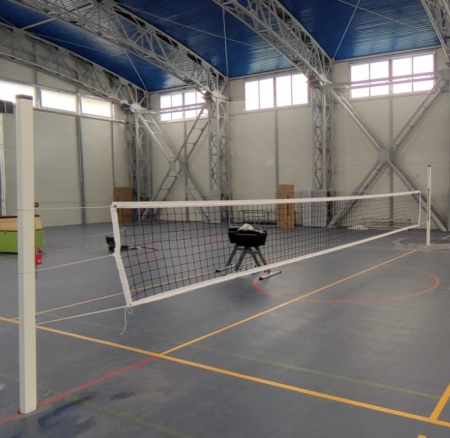Stalpi volei Anastasia Sport profil aluminiu 80x80 mm cu inaltime reglabila [17]