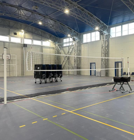 Stalpi volei Anastasia Sport profil aluminiu 80x80 mm cu inaltime reglabila [16]