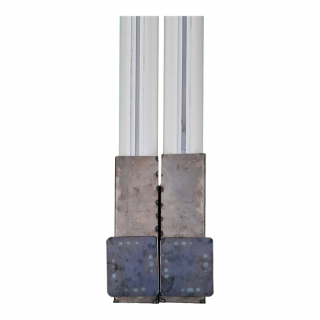 Stalpi volei Anastasia Sport profil aluminiu oval 120x100 mm, inaltime reglabila a fileului [11]