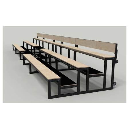 Retractable mobile bleachers TR-CT, 3 rows, 5 modules, 50 seats [7]