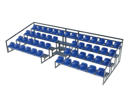 Tribuna modulara pentru spectatori 50 locuri, 4 randuri [1]
