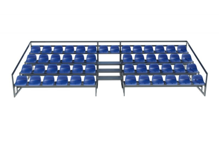 Tribuna modulara pentru spectatori 50 locuri, 4 randuri