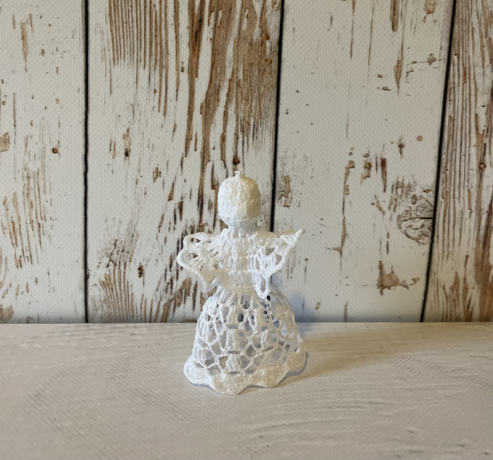 Înger croșetat alb [2]