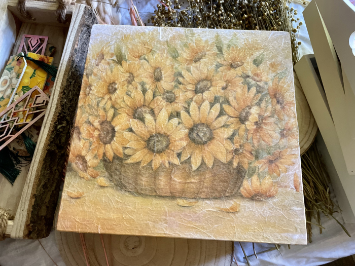 Ladă din lemn Sunflower [3]