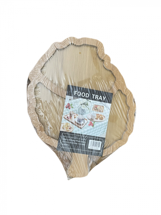 Platou din lemn frunză [1]