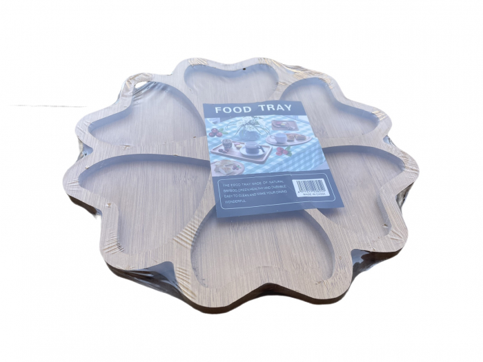 Platou din lemn trifoi [1]