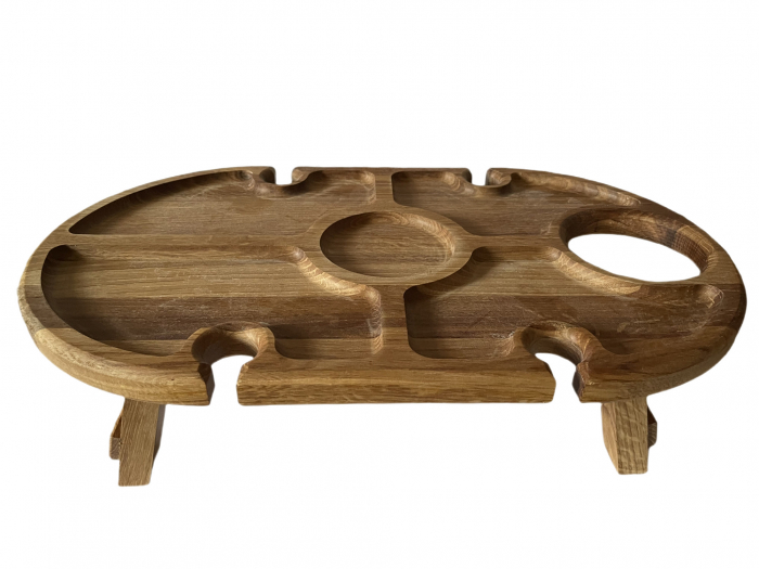 Platou mare de servire cu picioare pliabile [1]