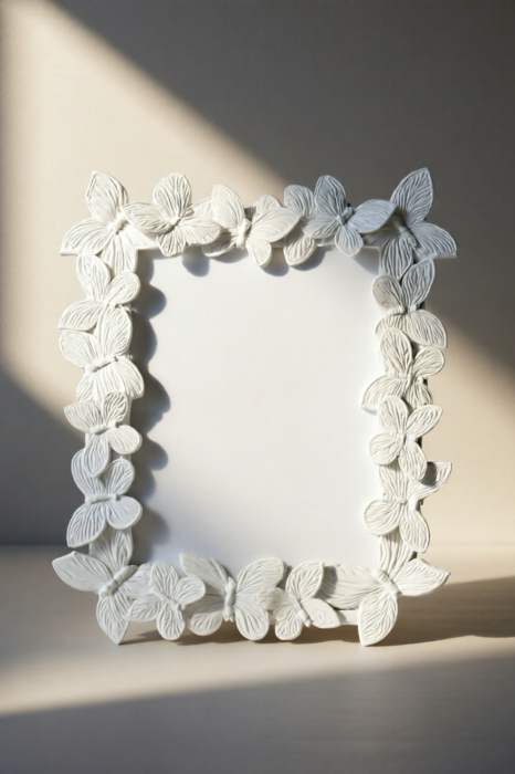 Rama foto alba fluturi [3]