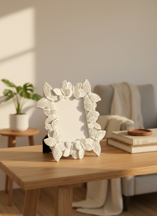 Rama foto alba fluturi [2]