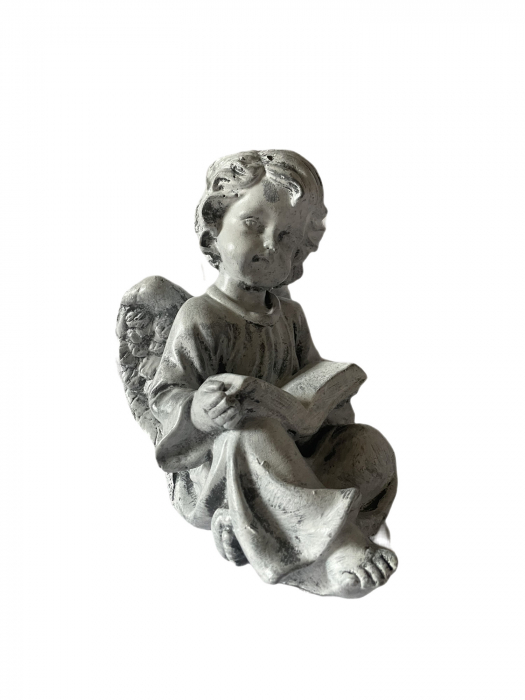 Statuie cu înger și carte [1]