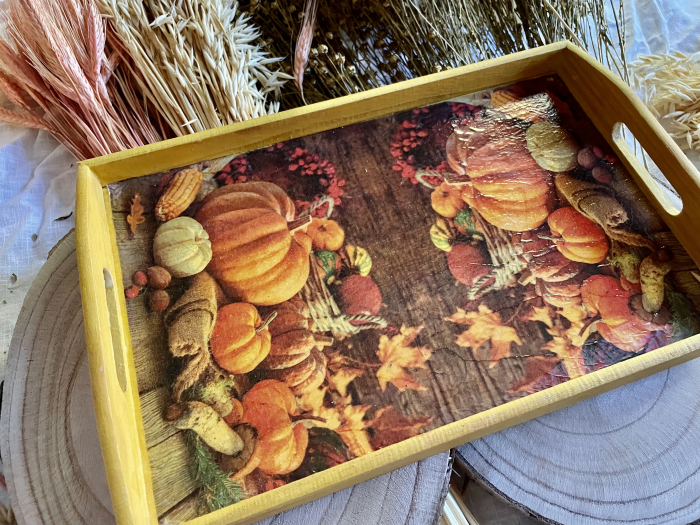 Tavă din lemn Pumpkin [2]