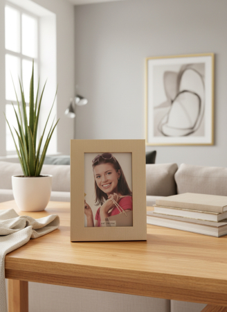 Ramă foto metalică aurie – vedere frontală [3]