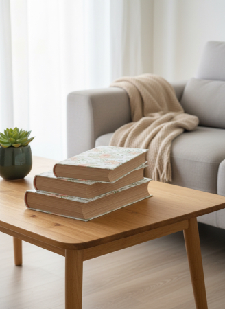 Set 3 Cutii Cadou Tip Carte-Design Floral Pastel pe Fundal Alb-Ambalaj Elegant 3 în 1 [2]