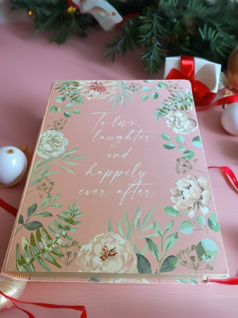 Set 3 Cutii Cadou Tip Carte-Design Floral, Roz Pastel-Cutie Mare, Medie și Mică [5]