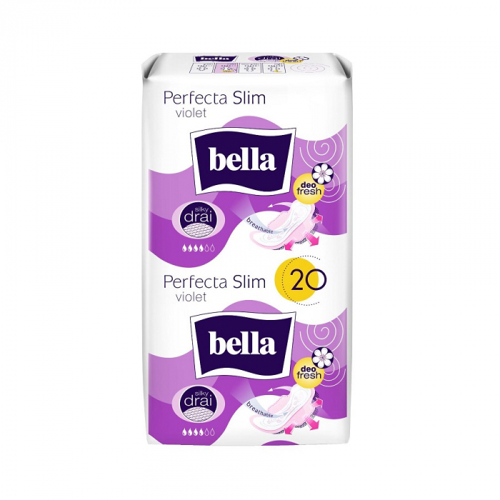 Absorbante Bella Perfecta Slim Violet Silky Drai Deo 20 buc [1]