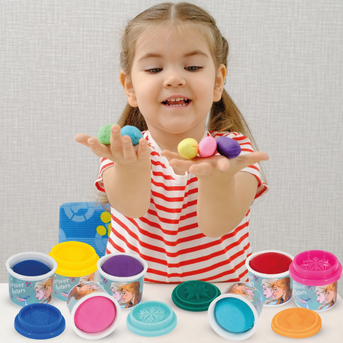10 BORCANASE DE PLASTILINA FROZEN IN PUNGA DE PLASTIC [3]