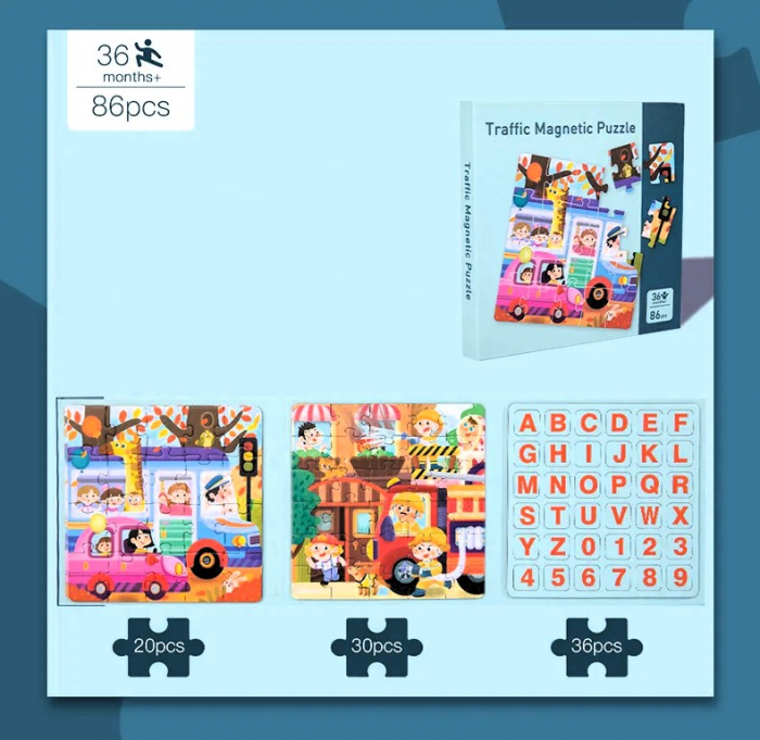 Puzzle magnetic - Traffic [2]