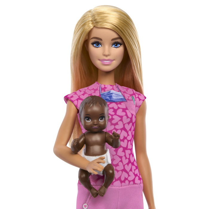BARBIE CARIERE SET MOBILIER CU PAPUSA DOCTOR PEDIATRU BLONDA [7]