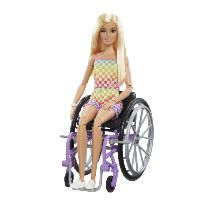 BARBIE PAPUSA BARBIE BLONDA IN SCAUN CU ROTILE [2]