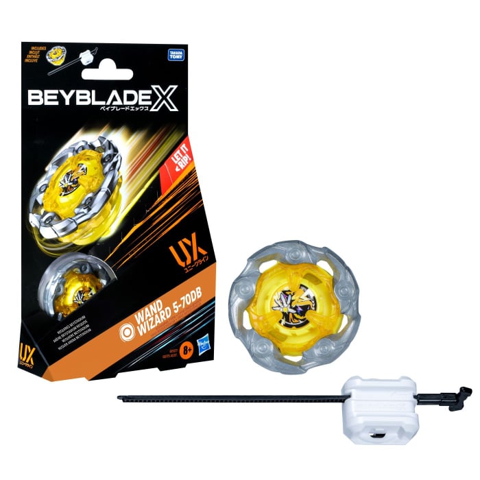 BEYBLADE X LET IT RIP SET LANSATOR SI ROATA WAND WIZARD 5-70DB UX [7]
