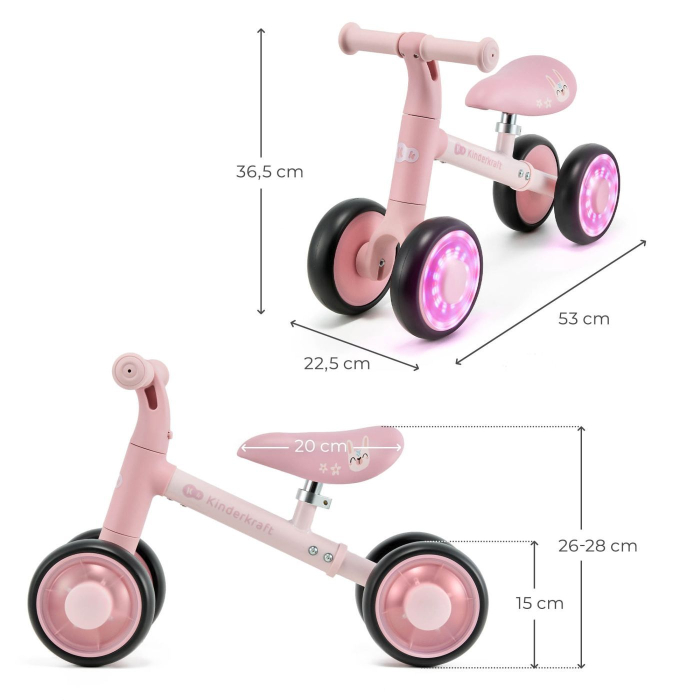 BICICLETA ECHILIBRU CUTIE FLASH, PINK [7]